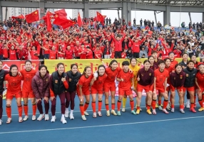 收获开门红！中国女足5球战胜乌兹别克斯坦队