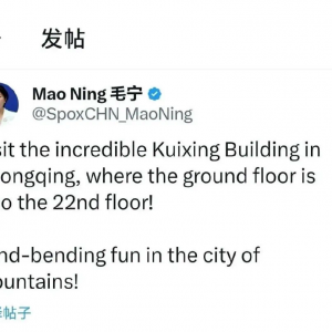 外交部发言人毛宁又双叒推介重庆！解锁“1楼=22楼”魔幻密码 ...