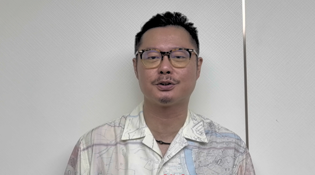 魏翔为南岸打气。视频截图