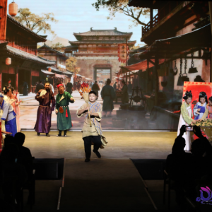 大足“忆昌州”民俗杂技秀首演 千年石刻“活”跃舞台