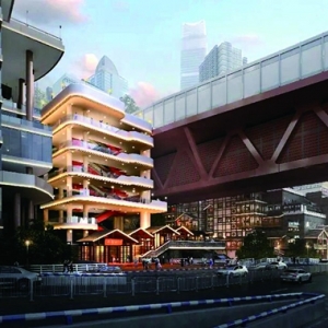 洪崖洞旁“长”出40米立体扶梯 连接美景与通途