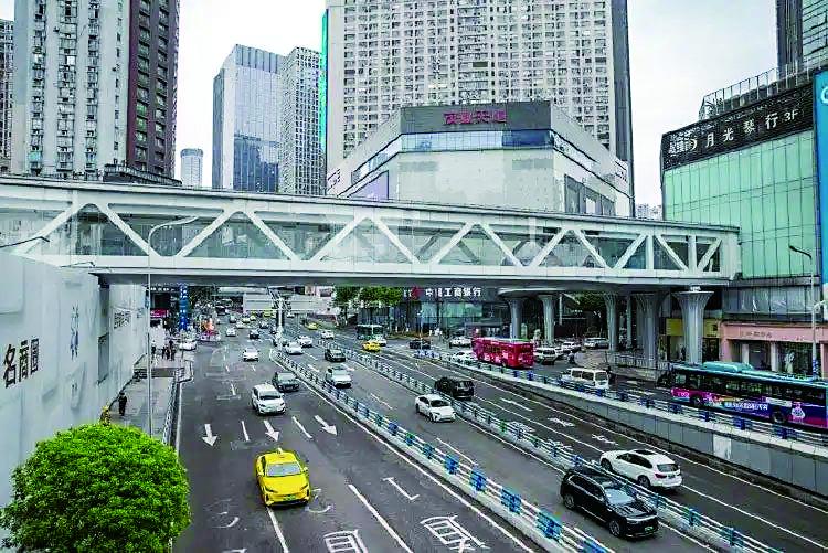 空中连廊已基本完成首开段建设